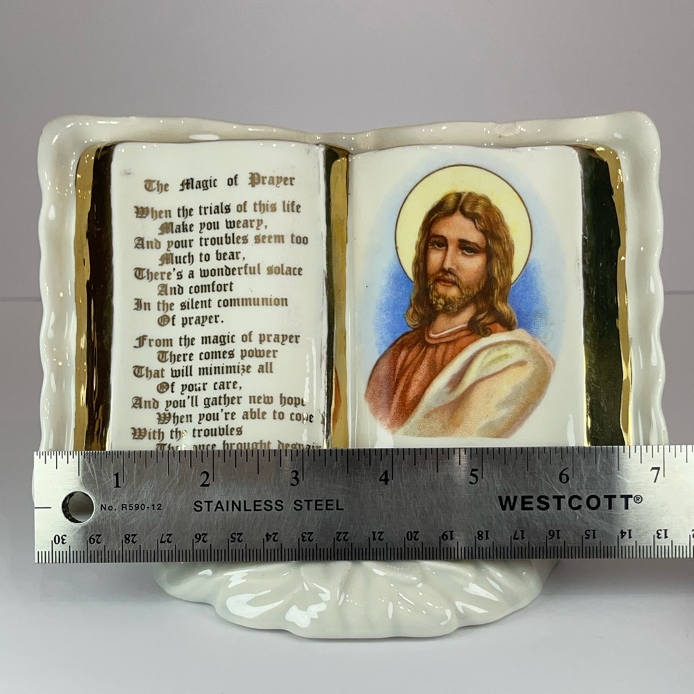 Vintage ceramic prayer book 1960s, The Magic of Prayer - Picture 13 of 14